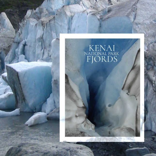 Exit Glacier Moulin, Kenai Fjords National Park Postkarte (Von Creator hochgeladen)