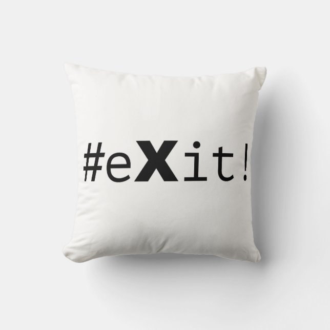 #eXit! Kissen (Vorderseite)