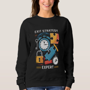 Exit-Strategie Experte Exit Game Escape Room Sweatshirt