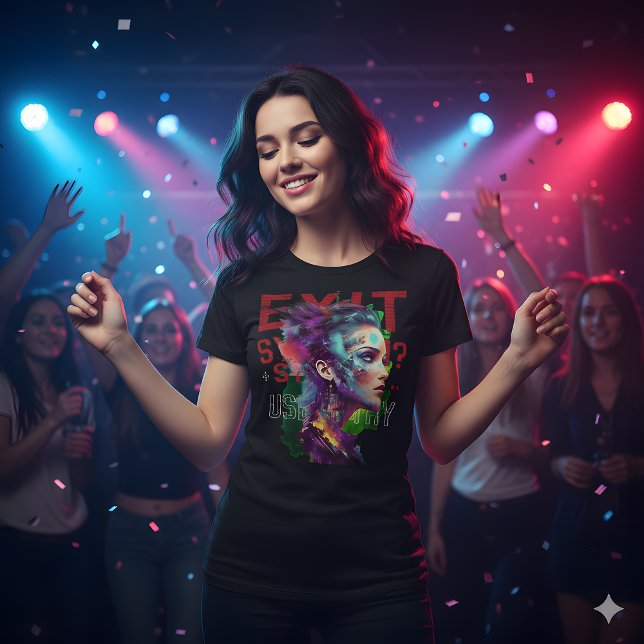 Exit System T-Shirt – Use Art, Not Escape Tri-Blend Shirt (Von Creator hochgeladen)