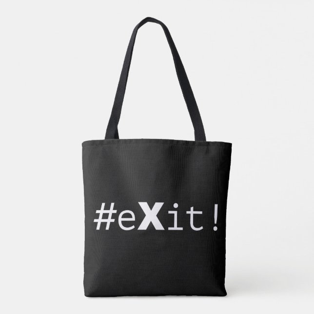 #eXit! Tasche (Rückseite)