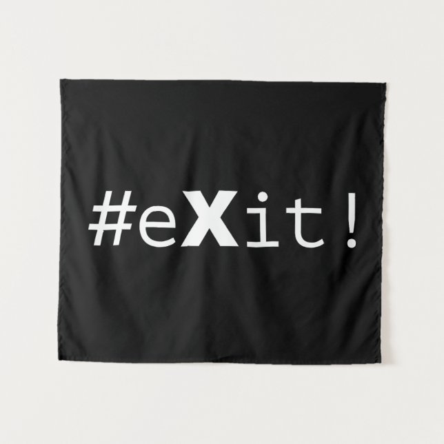 #eXit! Wandteppich (Vorderseite (Horizontal))