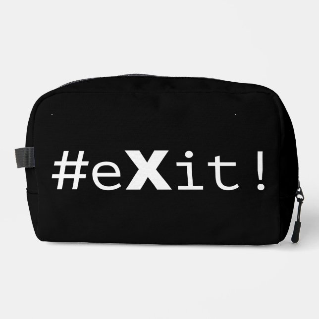 #eXit! Waschbeutel (Vorderseite)