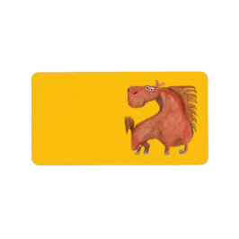 Exited Horse Adressaufkleber
