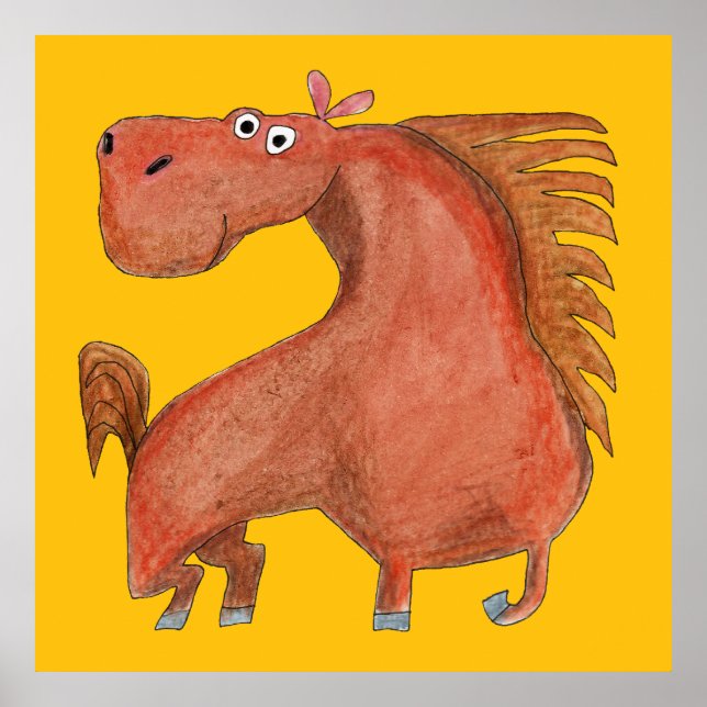 Exited Horse Poster (Vorne)