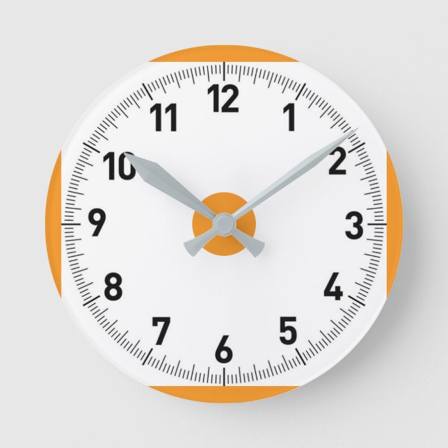 Exklusive, einfache, stilvolle Wall-Uhr Runde Wanduhr (Vorderseite)