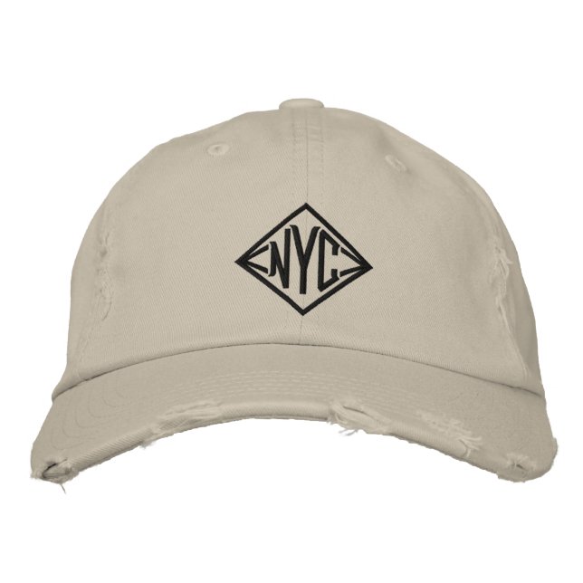 Exklusive NYC bestickte Baseballkappe mit modernem (Vorderseite)