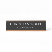 Exklusive personalisierte Tafel, Acryl-Büro-Schild