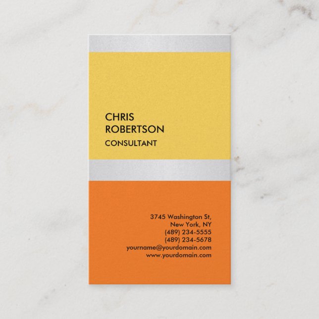 Exklusive Premium Pearl Modern einzigartig Visitenkarte (Vorderseite)