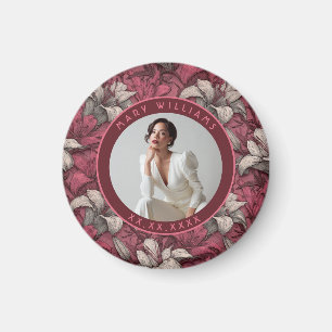 Exklusive rosa Lilien inspirierten ihren Geburtsta Magnet