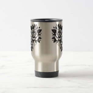 Exklusive Royal Stylish Rose Floral Reisebecher