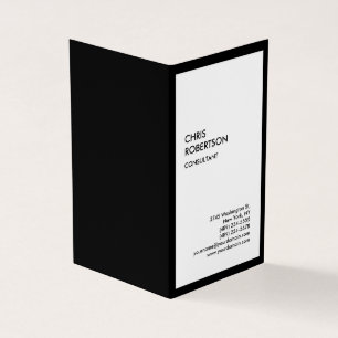 Exklusive Special Black Border Weiß Moderne einzig Visitenkarten