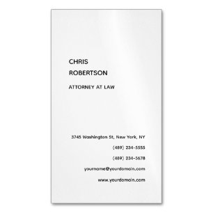 Exklusive Special Black & White Modern einzigartig Magnetische Visitenkarte
