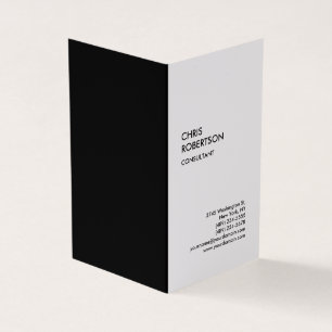 Exklusive Special Black & White Modern einzigartig Visitenkarten