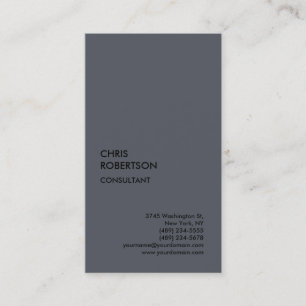 Exklusive Special Gray Minimalistisch einzigartig  Visitenkarte