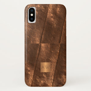 Exklusiver Luxus aus Kupfermetall mit Monogramm Case-Mate iPhone Hülle