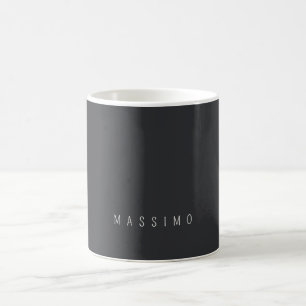 Exklusiver persönlicher klassischer schwarzer weiß kaffeetasse