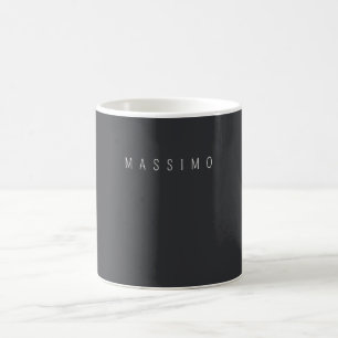 Exklusiver persönlicher klassischer schwarzer weiß kaffeetasse