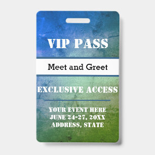 Exklusiver Zugang zum Event-VIP-Pass Ausweis