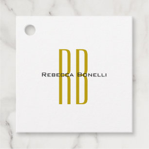 Exklusives einzigartiges Gold-Farben-Monogramm Mod Geschenkanhänger