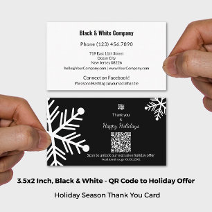 Exklusives QR Angebot für Schwarz & Weiß-Ferien Vi Visitenkarte