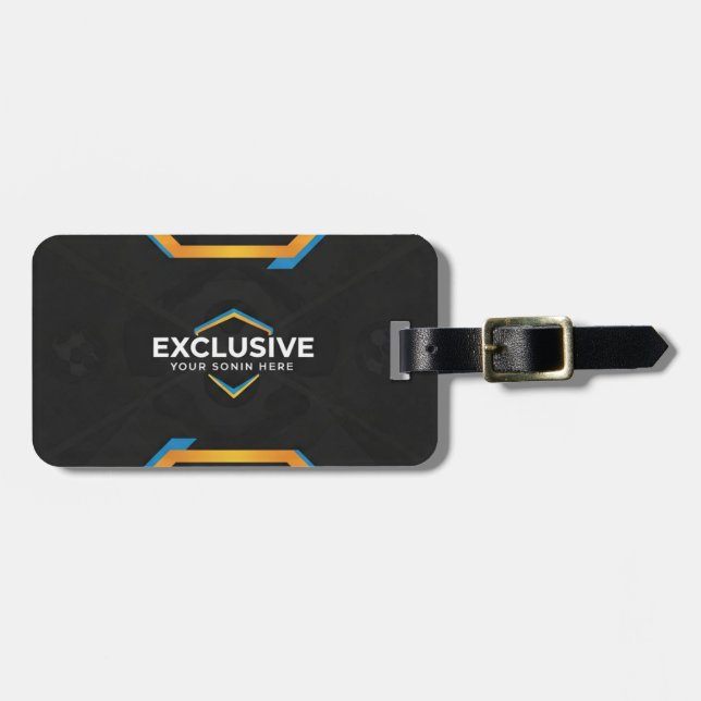 Exklusives Schwarzgeschäft Gepäckanhänger (Vorderseite horizontal)