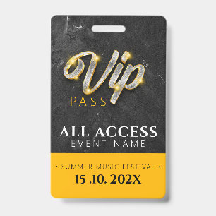 Exklusives VIP-Zugangs-Event Ausweis