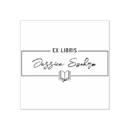 Exlibris Briefmarke für Bücher, Ex Libris Briefmar Gummistempel