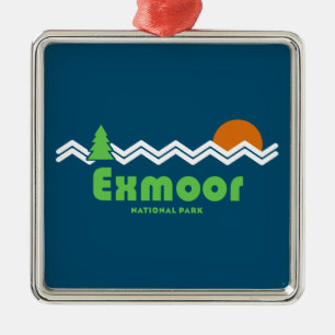Exmoor National Park Retro Ornament Aus Metall