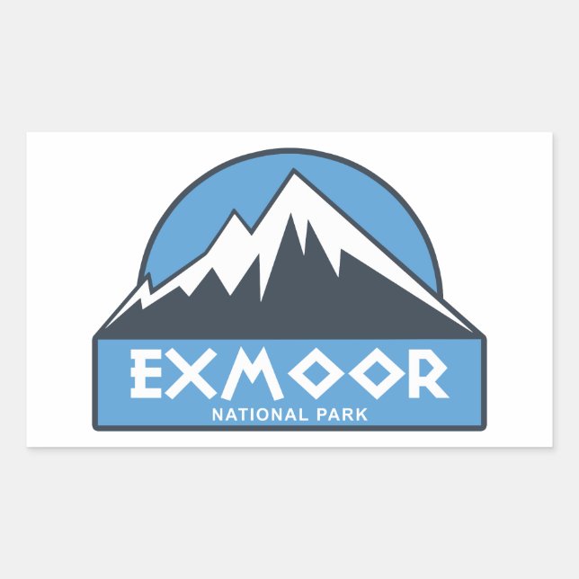 Exmoor-Nationalpark Rechteckiger Aufkleber (Vorderseite)