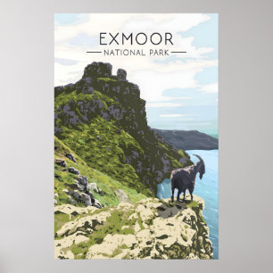 Exmoor Nationalpark Reiseplakat Poster