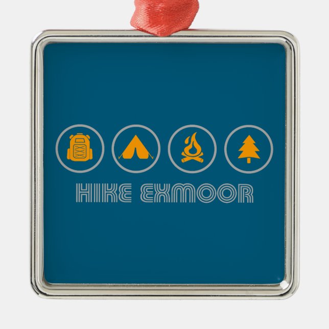 Exmoor Nationalpark Wandern Ornament Aus Metall (Vorne)