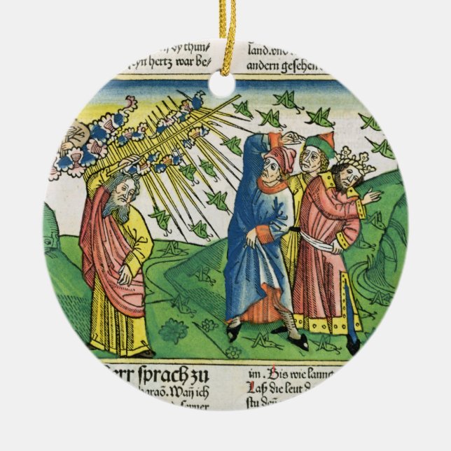 Exodus-10:1 - 20 die sieben Pest von Ägypten: der Keramikornament (Vorne)
