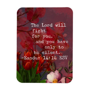Exodus 14:14 Bibelvers  Magnet