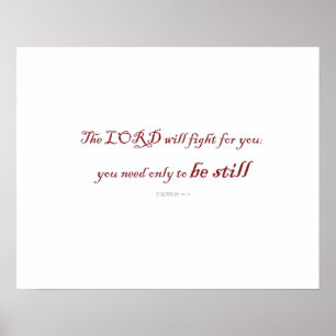 Exodus 14:14, Der Herr wird für euch kämpfen, Poster