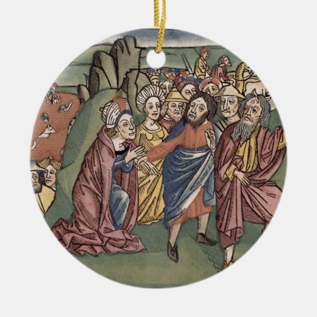 Exodus 14 Moses und die Israelite, die das Re Keramikornament (Vorne)