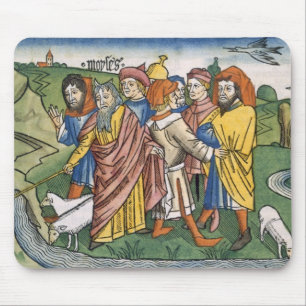 Exodus 17 1-7 Moses macht den Wasserstrom von Mousepad