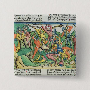 Exodus 17 8-15 Aaron und Hur stützen Moseses Hände Button