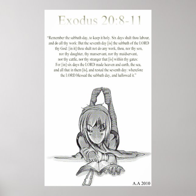 Exodus 20: 8-11 poster (Vorne)