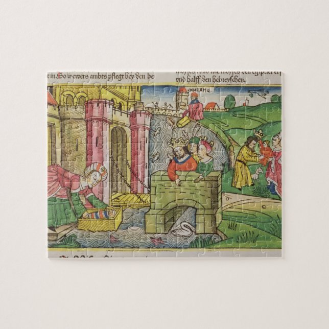 Exodus 2 1-6 Moses, der hinunter den Nil (Horizontal)