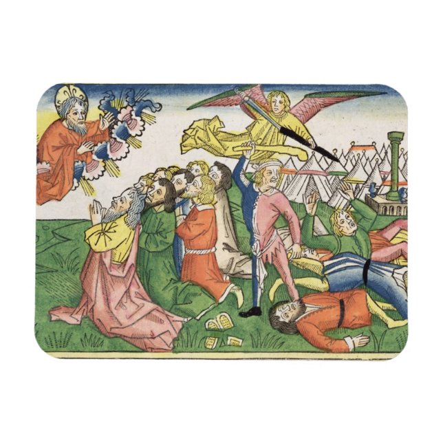 Exodus 32 15-23 Moses bricht die Steintabletten, Magnet (Horizontal)