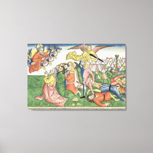 Exodus 32 15-23 Moses, der die Steintabletten Leinwanddruck