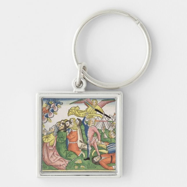 Exodus 32 15-23 Moses, der die Steintabletten Schlüsselanhänger (Vorne)