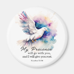 Exodus 33:14 Meine Gegenwart geht mit deiner Bibel Magnet