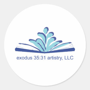 Exodus 35:31 Künstlersticker Runder Aufkleber