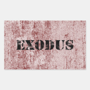 Exodus 6 rechteckiger aufkleber