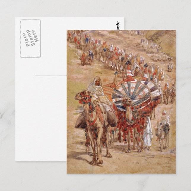 Exodus aus Ägypten. Passover Fine Art Postkarte (Vorne/Hinten)