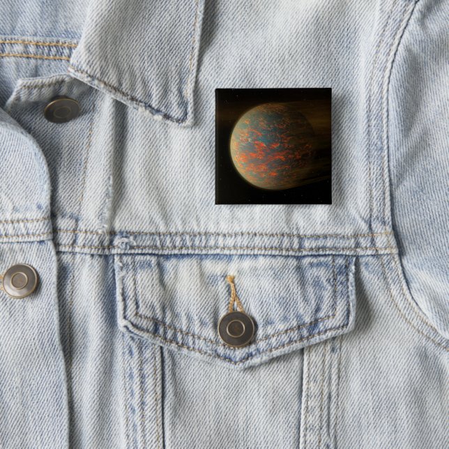 Exoplanet 55 Cancri E und seine geschmolzene Oberf Button (Beispiel)