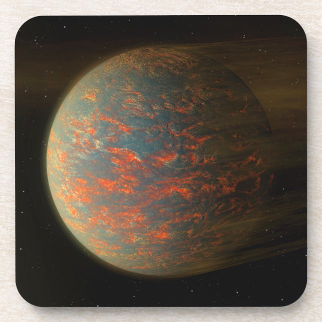 Exoplanet 55 Cancri E und seine geschmolzene Oberf Getränkeuntersetzer (Vorderseite)