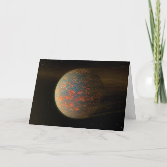 Exoplanet 55 Cancri E und seine geschmolzene Oberf Karte (Vorderseite)